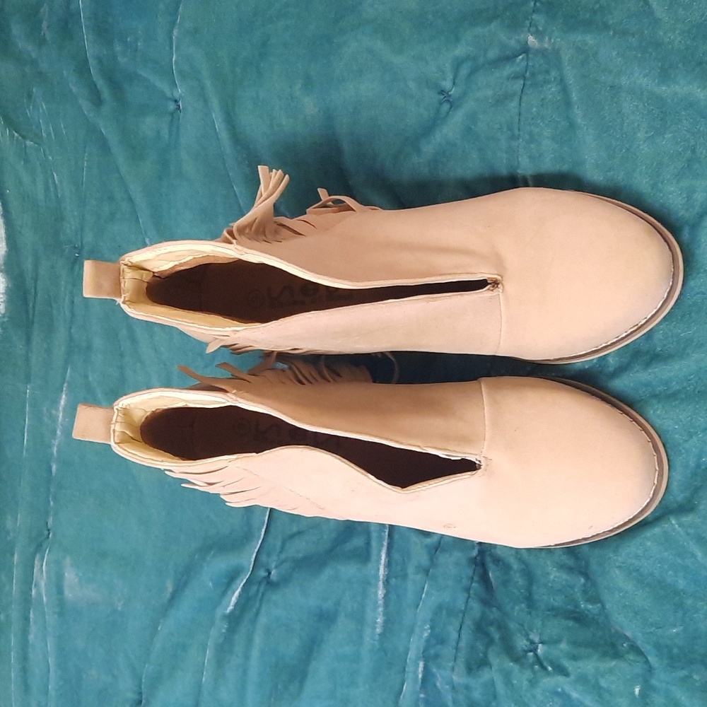 Fringe booties